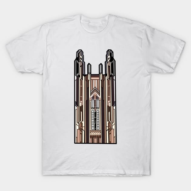 Wellesley College Galen Stone Tower T-Shirt by avadoodle